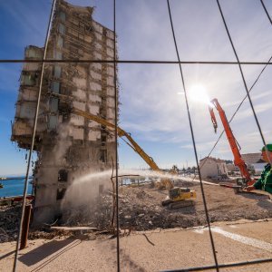 Nastavak rušenja hotela Marjan u Splitu