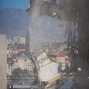 Nastavak rušenja hotela Marjan u Splitu