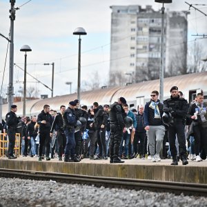 Navijačka skupina Armada stigla na derbi Dinamo - Rijeka