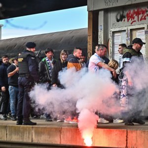 Navijačka skupina Armada stigla na derbi Dinamo - Rijeka