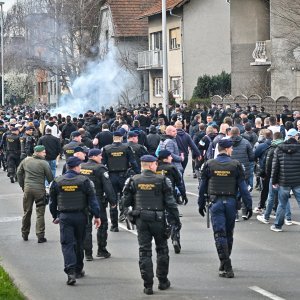 Navijačka skupina Armada stigla na derbi Dinamo - Rijeka