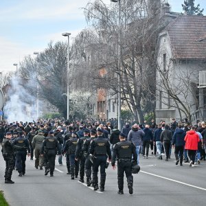 Navijačka skupina Armada stigla na derbi Dinamo - Rijeka