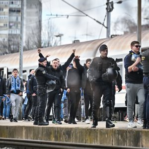 Navijačka skupina Armada stigla na derbi Dinamo - Rijeka