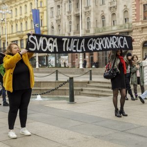 Prosvjed protiv molitelja u Zagrebu