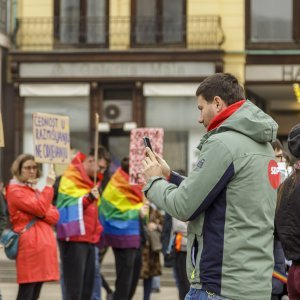 Prosvjed protiv molitelja u Zagrebu