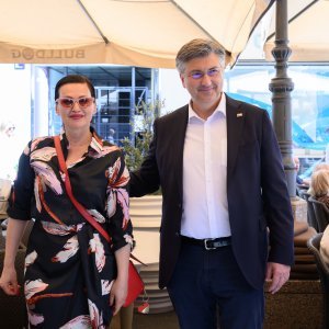 Andrej Plenković i Nina Badrić