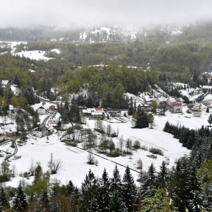 Gorski kotar zabijelio je snijeg