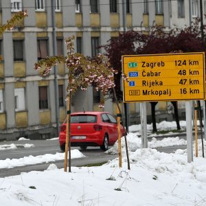 Gorski kotar zabijelio je snijeg