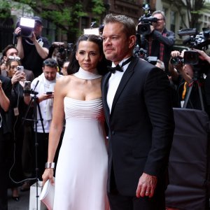 Matt Damon i Luciana Barroso