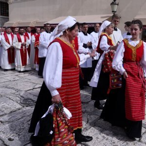Svečana procesija i sveta misa u čast svetog Duje u Splitu