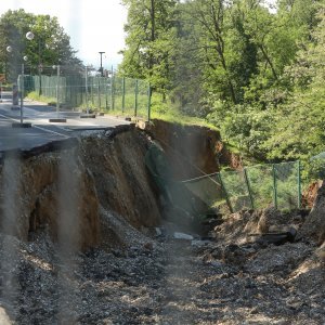 Zagreb: Klizište na Pantovčaku