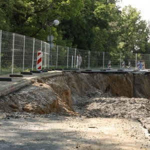 Zagreb: Klizište na Pantovčaku