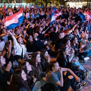 Gledanje Eurovizije u Zagrebu i Zadru