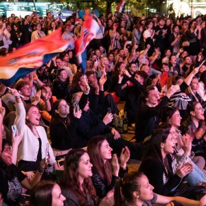Gledanje Eurovizije u Zagrebu i Zadru