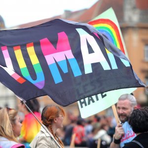 Okupljanje sudionika 23. Zagreb Pridea, središnje nacionalne Povorke ponosa LGBTIQ zajednice