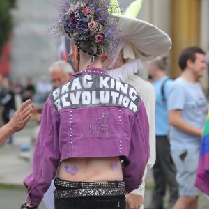 Okupljanje sudionika 23. Zagreb Pridea, središnje nacionalne Povorke ponosa LGBTIQ zajednice