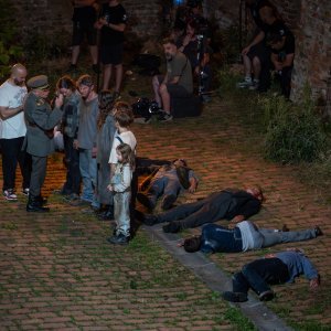 Armand Assante na setu filma 260 dana