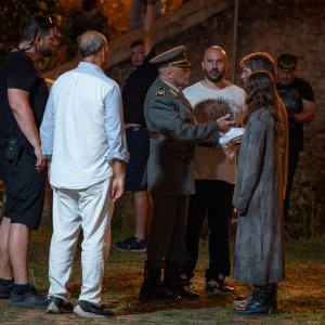 Armand Assante na setu filma 260 dana