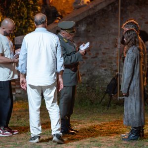 Armand Assante na setu filma 260 dana