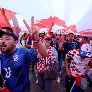 Hrvatski navijači u Hamburugu
