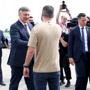 Mate Rimac i Andrej Plenković