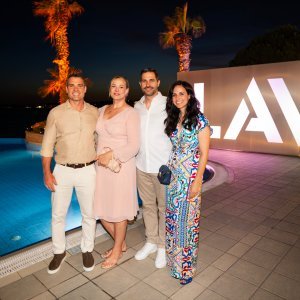 Mike Saran sa suprugom i Tonči Glavina i Tracey Allison Glavina