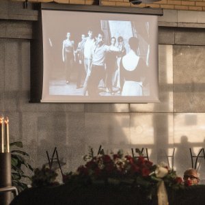Ispraćaj koreografa Milka Šparembleka na Krematoriju
