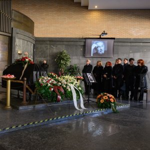 Ispraćaj koreografa Milka Šparembleka na Krematoriju
