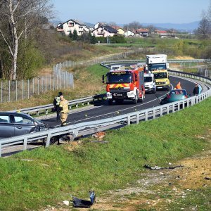 Teška prometna nesreća na državnoj cesti D1