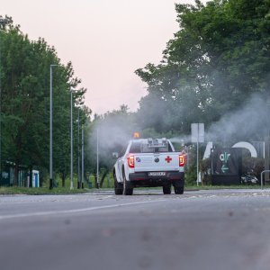 Ranojutarnja akcija suzbijanja komaraca na Jarunu