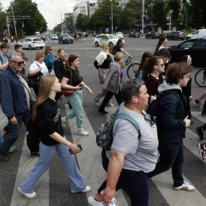 Gužva na Savskoj ulici u Zagrebu