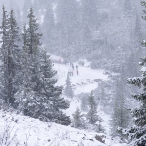 Snijeg pao u Nacionalnom parku Sjeverni Velebit