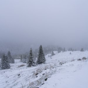 Snijeg pao u Nacionalnom parku Sjeverni Velebit