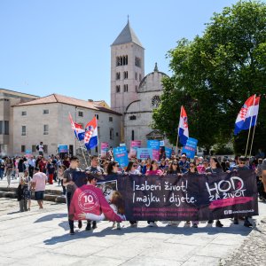 Hod za život, obitelj i Hrvatsku održan u Zadru