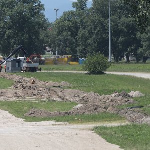 Pripreme za Thompsonov koncert na Hipodromu