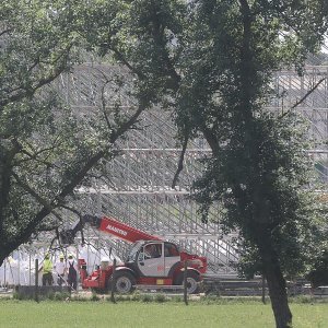Pripreme za Thompsonov koncert na Hipodromu