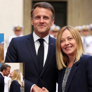 Emmanuel Macron i Giorgia Meloni