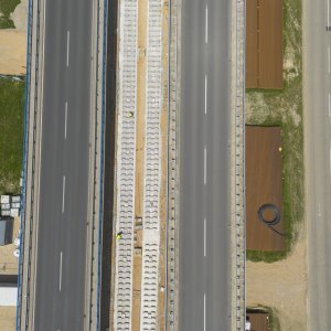 Radovi u Sarajevskoj ulici u Zagrebu snimljeni iz zraka