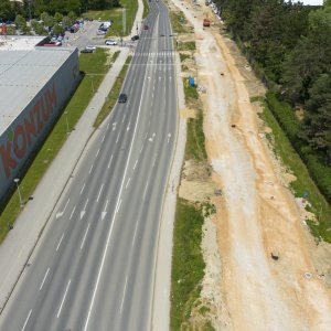 Radovi u Sarajevskoj ulici u Zagrebu snimljeni iz zraka