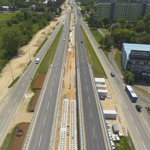 Radovi u Sarajevskoj ulici u Zagrebu snimljeni iz zraka