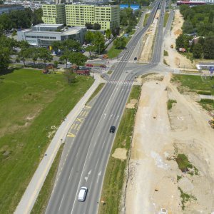 Radovi u Sarajevskoj ulici u Zagrebu snimljeni iz zraka