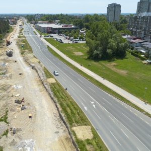 Radovi u Sarajevskoj ulici u Zagrebu snimljeni iz zraka