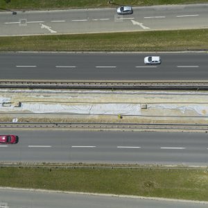 Radovi u Sarajevskoj ulici u Zagrebu snimljeni iz zraka