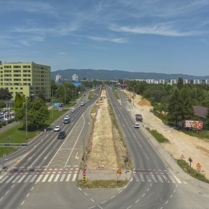 Radovi u Sarajevskoj ulici u Zagrebu snimljeni iz zraka