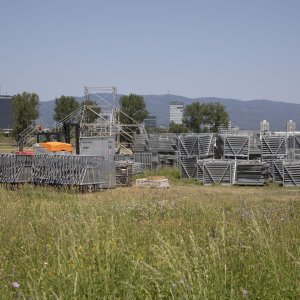 Radovi na Hipodromu za koncert Marka Perkovića Thompsona