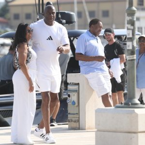 Magic Johnson s obitelji i prijateljima u Trogiru