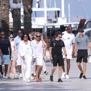 Magic Johnson s obitelji i prijateljima u Trogiru