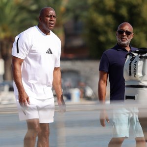 Magic Johnson s obitelji i prijateljima u Trogiru