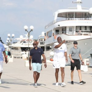 Magic Johnson s obitelji i prijateljima u Trogiru