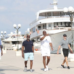 Magic Johnson s obitelji i prijateljima u Trogiru
